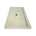 Redi Base® 42 In x 72 In Single Curb Tileable Shower Pan Base with Center Drain
