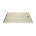 Redi Base® 42 In x 72 In Single Curb Tileable Shower Pan Base with Right Drain