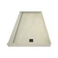 Redi Base® 42 In x 72 In Single Curb Tileable Shower Pan Base with Right Drain