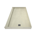 Redi Base® 42 In x 72 In Single Curb Tileable Shower Pan Base with Right Drain