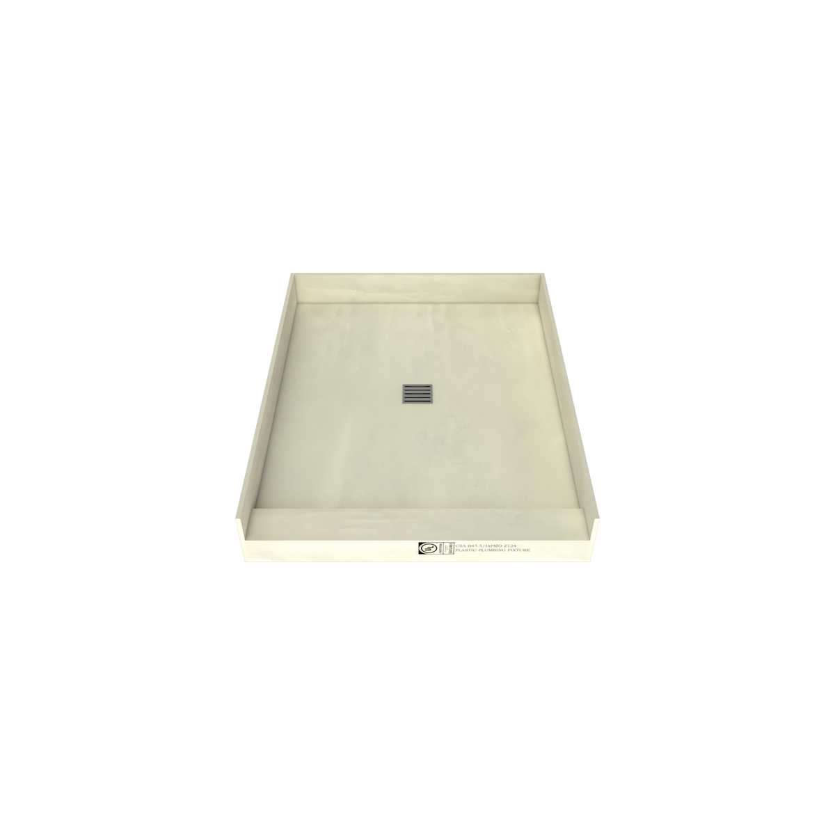 Redi Base® 48 In x 37 In Single Curb Tileable Shower Pan Base with ...