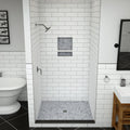 Redi Base® 48 In x 37 In Single Curb Tileable Shower Pan Base with Center Drain