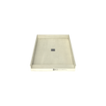 Redi Base® 48 In x 37 In Single Curb Tileable Shower Pan Base with Center Drain