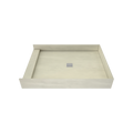 Redi Base® 48 In x 37 In Single Curb Tileable Shower Pan Base with Center Drain