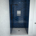 Redi Base® 48 In x 37 In Single Curb Tileable Shower Pan Base with Center Drain