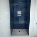 Redi Base® 48 In x 37 In Single Curb Tileable Shower Pan Base with Center Drain