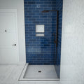 Redi Base® 48 In x 37 In Left Double Threshold Corner Tileable Shower Pan Base with Center Drain