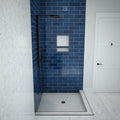 Redi Base® 48 In x 37 In Right Double Threshold Corner Tileable Shower Pan Base with Center Drain