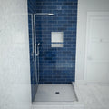 Redi Base® 48 In x 37 In Right Double Threshold Corner Tileable Shower Pan Base with Center Drain