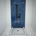 Redi Base® 48 In x 37 In Triple Curb Tileable Shower Pan Base with Center Drain