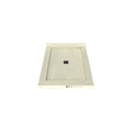 Redi Base® 48 In x 37 In Triple Curb Tileable Shower Pan Base with Center Drain