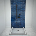 Redi Base® 48 In x 37 In Triple Curb Tileable Shower Pan Base with Center Drain