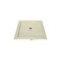 Redi Base® 48 In x 48 In Triple Curb Tileable Shower Pan Base with Center Drain