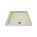 Redi Base® 48 In x 48 In Single Curb Tileable Shower Pan Base with Right Drain