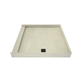 Redi Base® 48 In x 48 In Single Curb Tileable Shower Pan Base with Right Drain