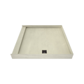 Redi Base® 48 In x 48 In Single Curb Tileable Shower Pan Base with Right Drain