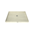 Redi Base® 48 In x 60 In Single Curb Tileable Shower Pan Base with Center Drain