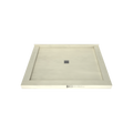 Redi Base® 48 In x 60 In Triple Curb Tileable Shower Pan Base with Center Drain