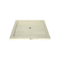 Redi Base® 48 In x 60 In Triple Curb Tileable Shower Pan Base with Center Drain