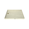Redi Base® 48 In x 60 In Single Curb Tileable Shower Pan Base with Left Drain