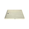 Redi Base® 48 In x 60 In Single Curb Tileable Shower Pan Base with Left Drain