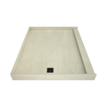 Redi Base® 48 In x 60 In Single Curb Tileable Shower Pan Base with Left Drain