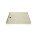 Redi Base® 48 In x 60 In Single Curb Tileable Shower Pan Base with Left Drain