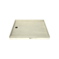 Redi Base® 48 In x 60 In Single Curb Tileable Shower Pan Base with Left Drain