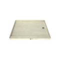 Redi Base® 48 In x 60 In Single Curb Tileable Shower Pan Base with Right Drain
