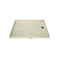Redi Base® 48 In x 60 In Single Curb Tileable Shower Pan Base with Right Drain