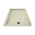 Redi Base® 48 In x 60 In Single Curb Tileable Shower Pan Base with Right Drain