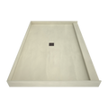 Redi Base® 48 In x 72 In Single Curb Tileable Shower Pan Base with Center Drain