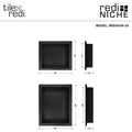 Redi Niche® Double Recessed Shelf, 16″W x 34″H x 4″D