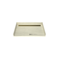 Redi Trench® 30 In x 48 In Barrier Free Tileable Shower Pan Base with Back Drain and Linear Trench