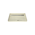 Redi Trench® 30 In x 48 In Barrier Free Tileable Shower Pan Base with Back Drain and Linear Trench