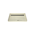 Redi Trench® 30 In x 48 In Barrier Free Tileable Shower Pan Base with Back Drain and Linear Trench