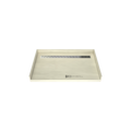 Redi Trench® 30 In x 48 In Barrier Free Tileable Shower Pan Base with Back Drain and Linear Trench