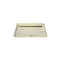 Redi Trench® 30 In x 48 In Barrier Free Tileable Shower Pan Base with Back Drain and Linear Trench