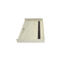 Redi Trench® 30 In x 48 In Barrier Free Tileable Shower Pan Base with Back Drain and Linear Trench