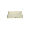 Redi Trench® 30 In x 48 In Barrier Free Tileable Shower Pan Base with Back Drain and Linear Trench