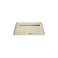 Redi Trench® 30 In x 48 In Barrier Free Tileable Shower Pan Base with Back Drain and Linear Trench