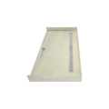 Redi Trench® 30 In x 60 In Barrier Free Tileable Shower Pan Base with Back Drain and Linear Trench