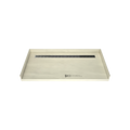 Redi Trench® 30 In x 60 In Barrier Free Tileable Shower Pan Base with Back Drain and Linear Trench