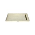 Redi Trench® 30 In x 60 In Single Curb Tileable Shower Pan Base with Right Drain and Linear Trench