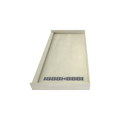 Redi Trench® 30 In x 60 In Single Curb Tileable Shower Pan Base with Right Drain and Linear Trench