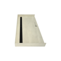 Redi Trench® 30 In x 63 In Barrier Free Tileable Shower Pan Base with Back Drain and Linear Trench