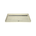 Redi Trench® 30 In x 63 In Barrier Free Tileable Shower Pan Base with Back Drain and Linear Trench
