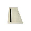Redi Trench® 30 In x 63 In Barrier Free Tileable Shower Pan Base with Back Drain and Linear Trench