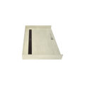 Redi Trench® 31 In x 48 In Barrier Free Tileable Shower Pan Base with Back Drain and Linear Trench