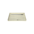 Redi Trench® 31 In x 48 In Barrier Free Tileable Shower Pan Base with Back Drain and Linear Trench